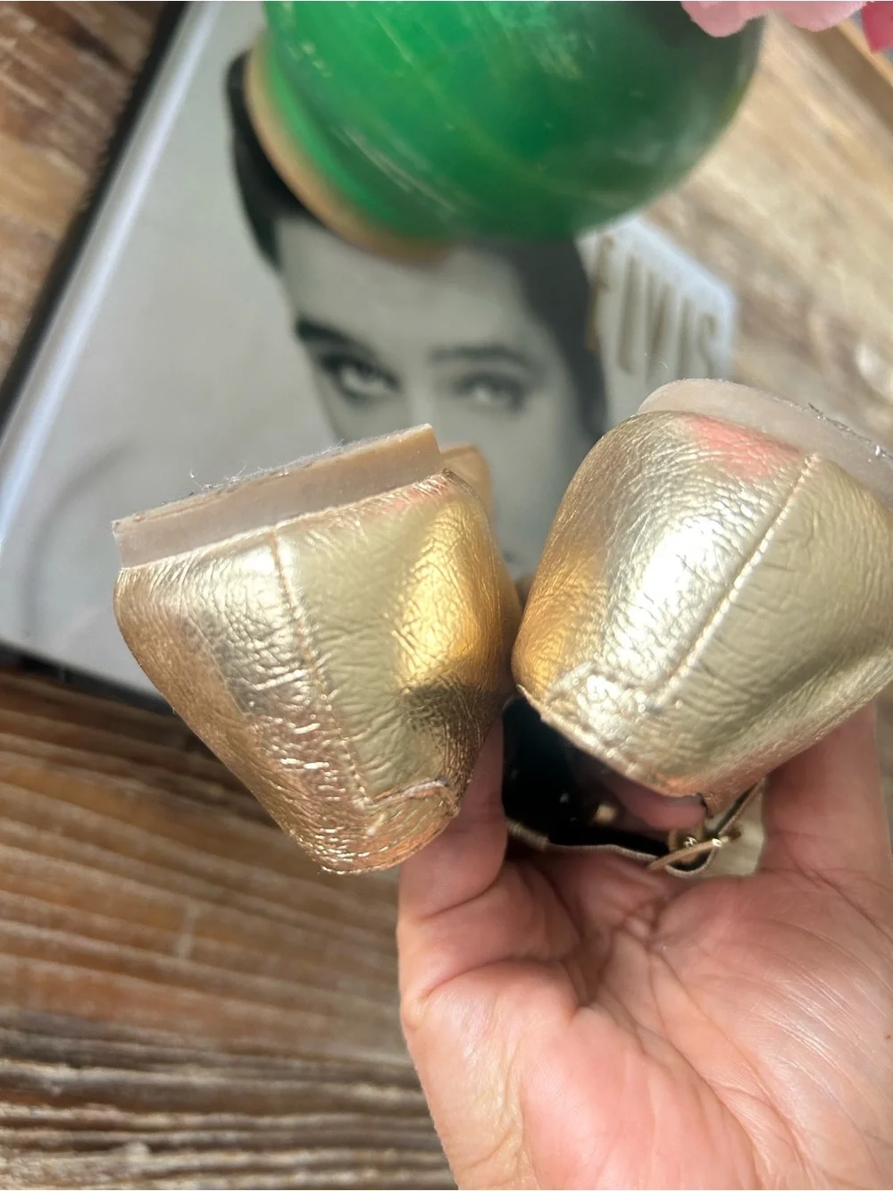 Zara Gold Metallic Toddler Mary Jane Shoes with Bow Strap